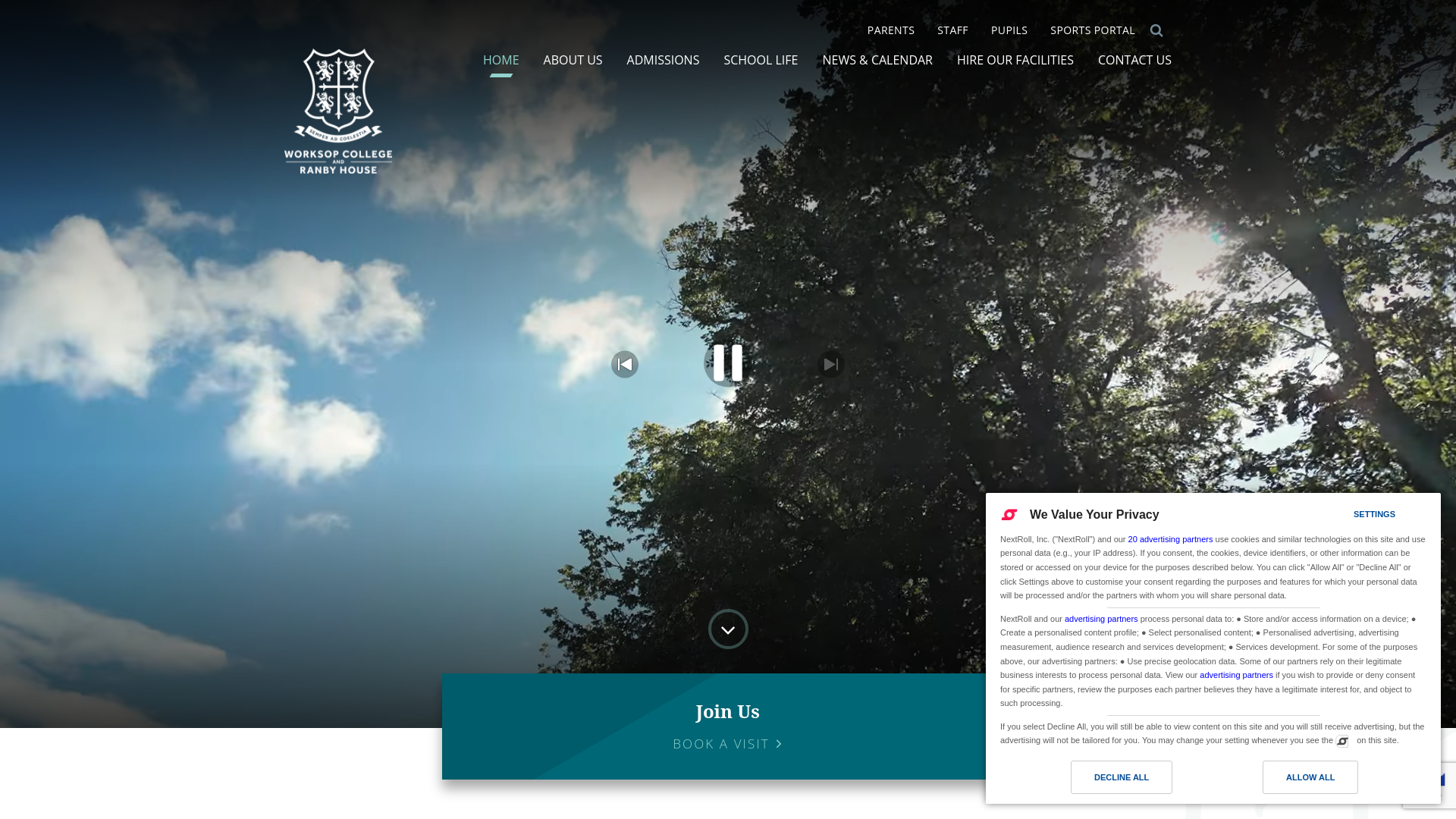 Website screenshot
