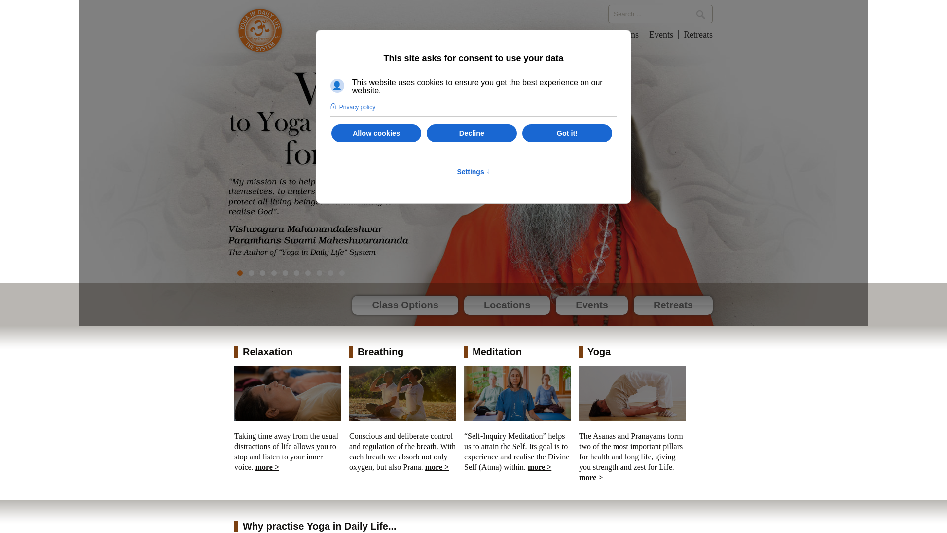 Website screenshot
