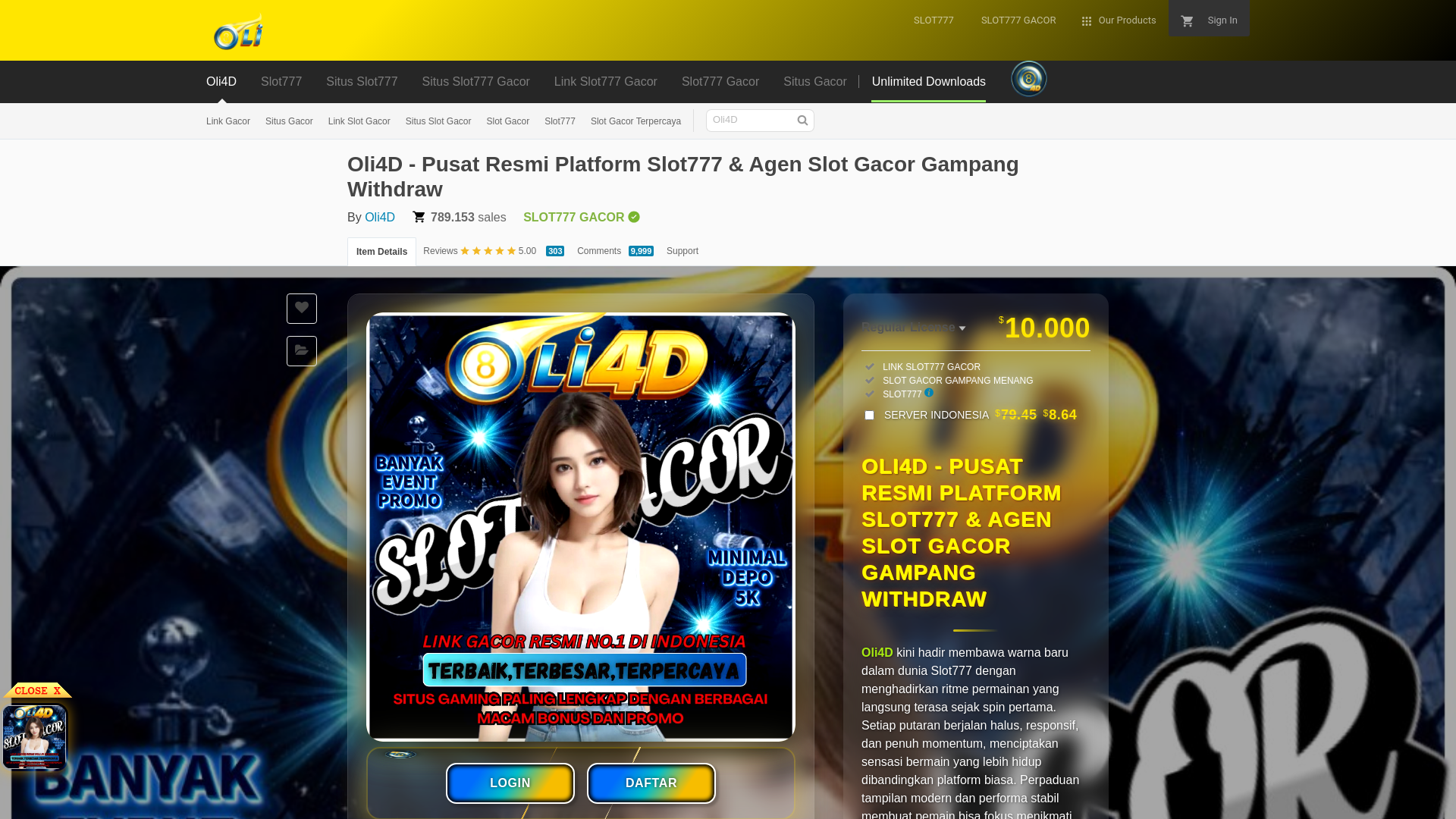 Website screenshot
