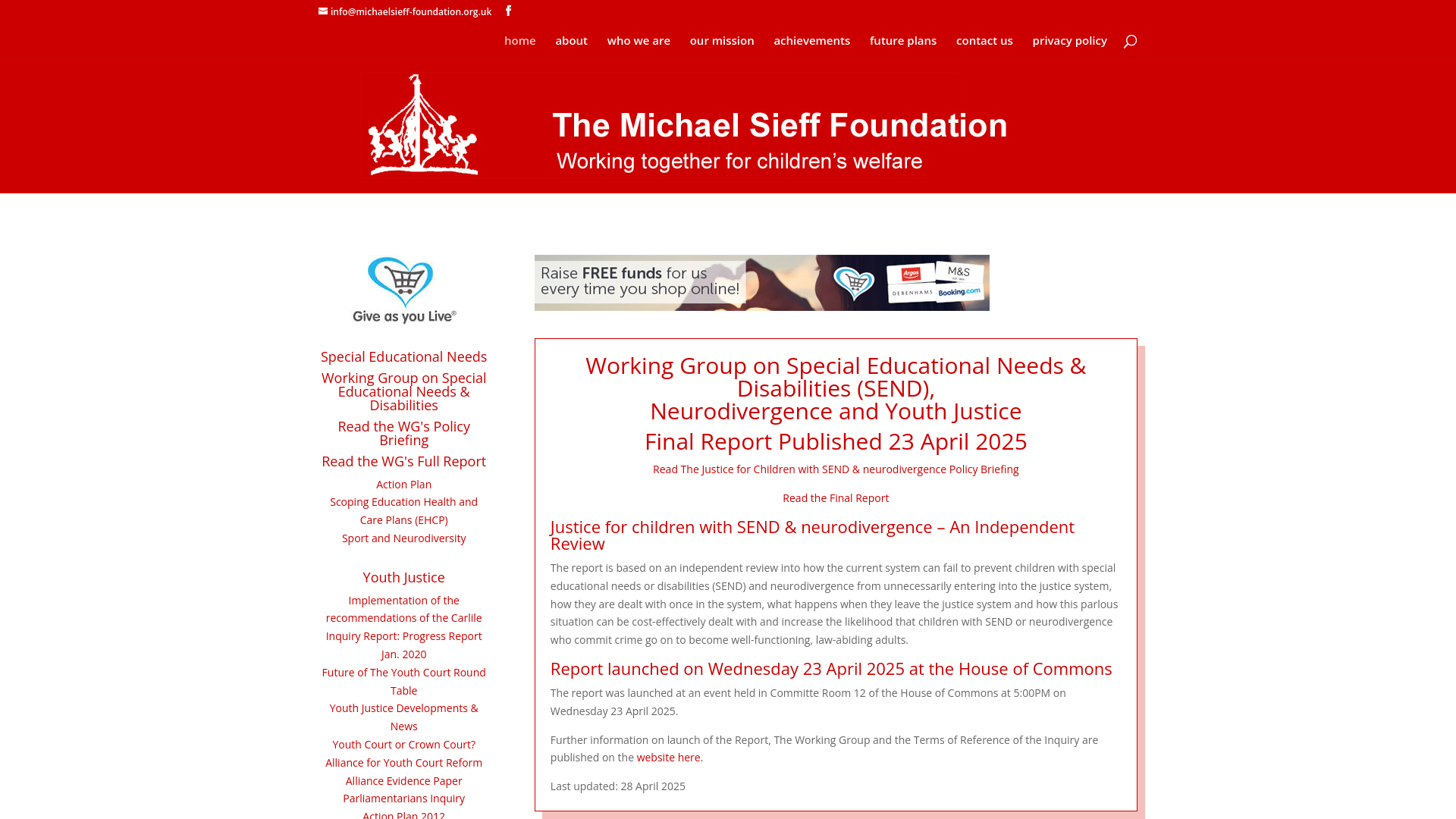 Website screenshot