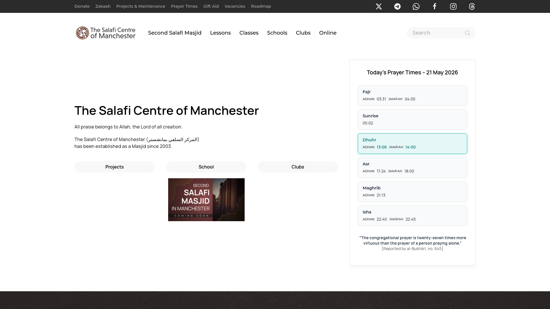 Website screenshot
