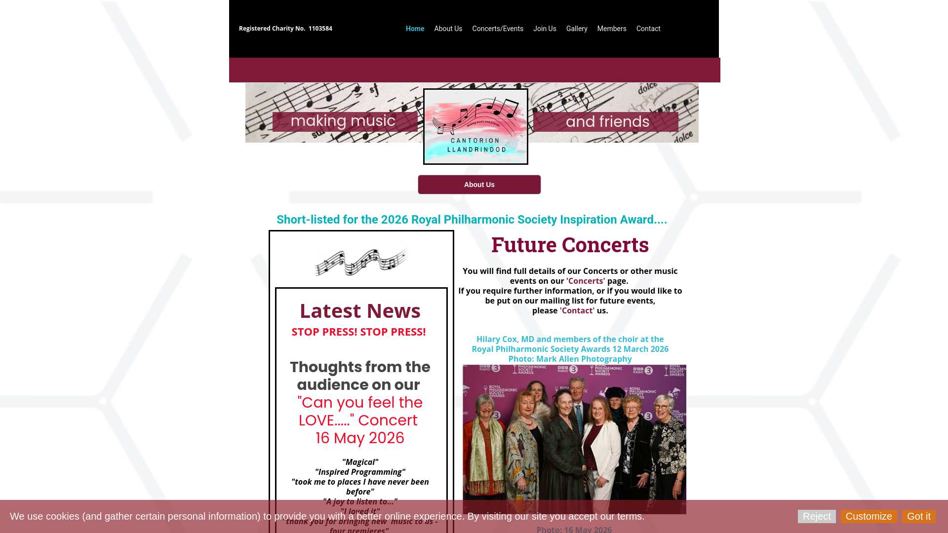 Website screenshot