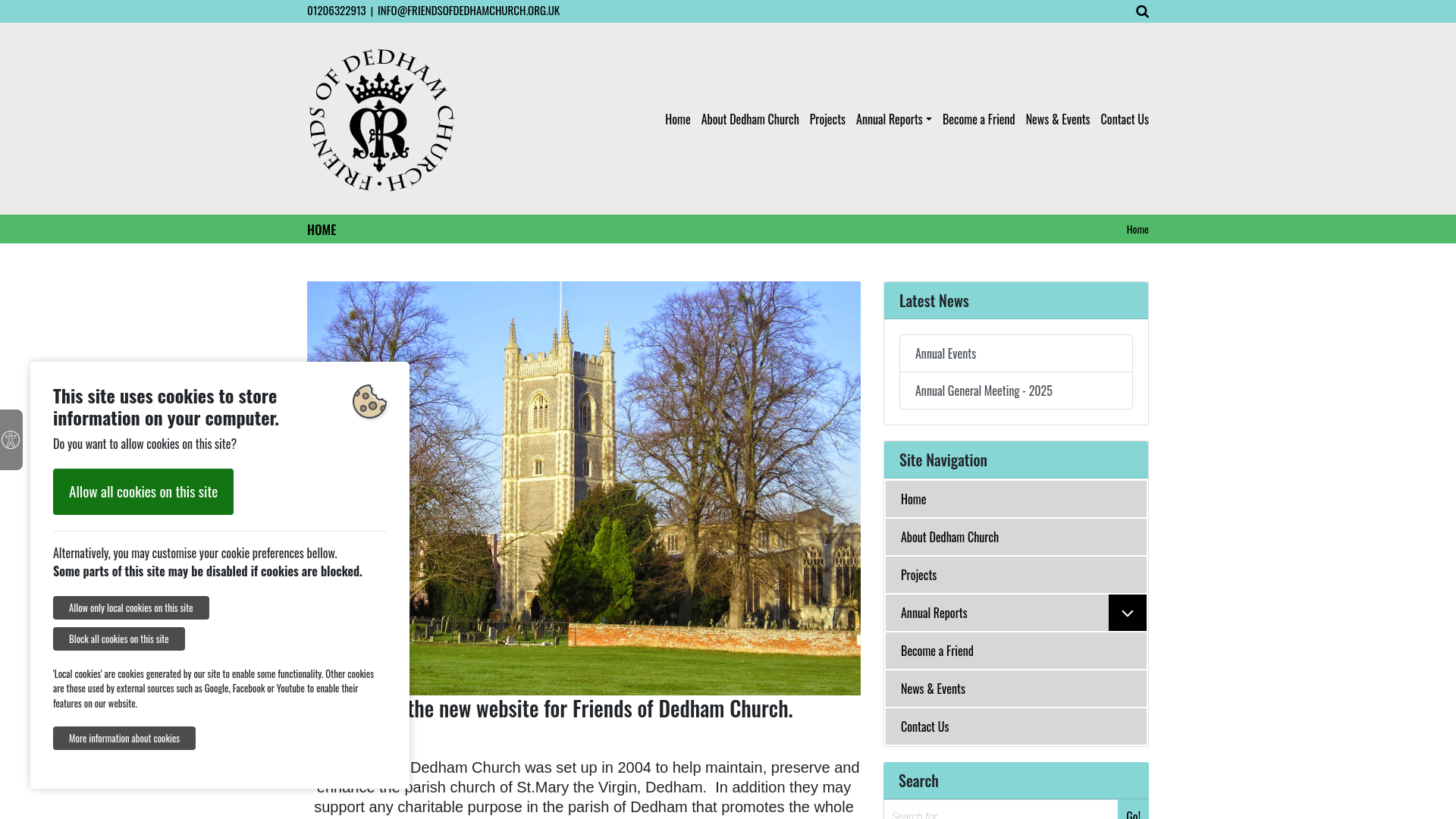 Website screenshot