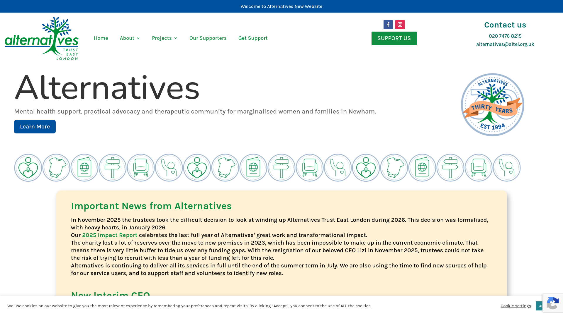 Website screenshot