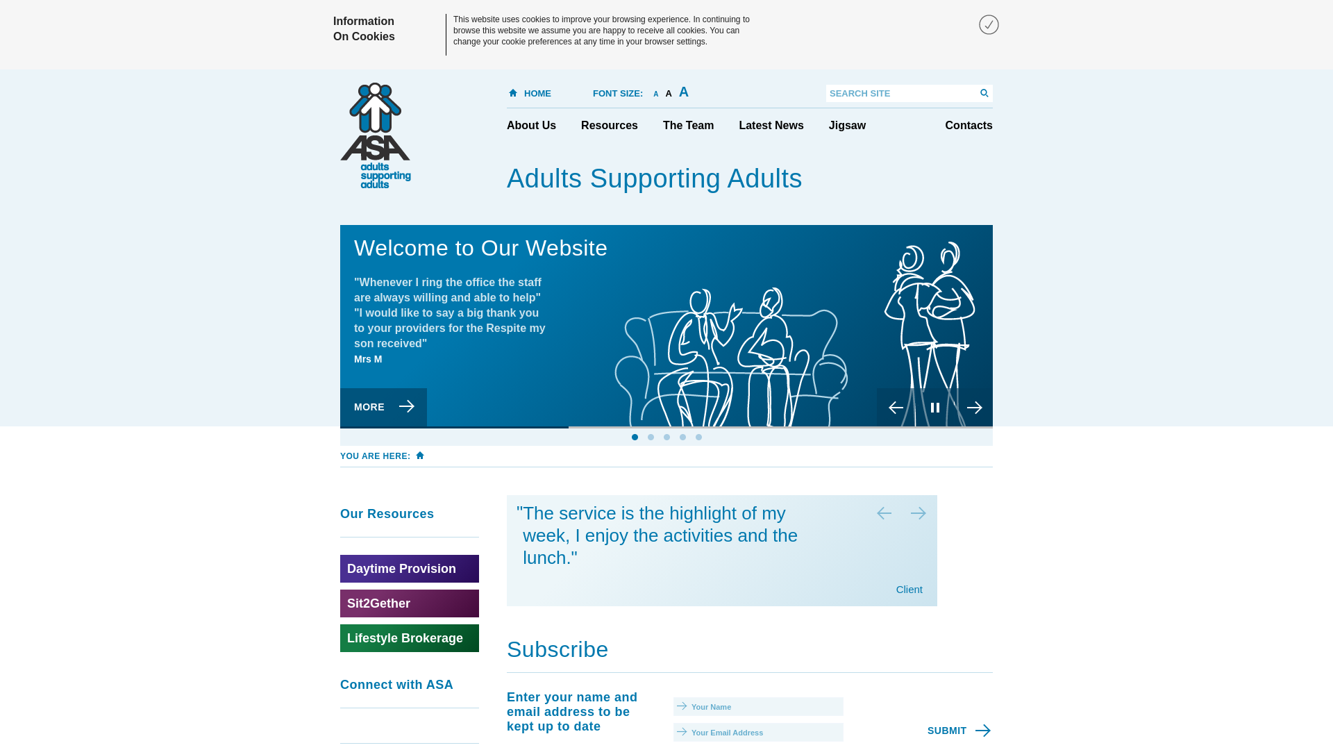 Website screenshot