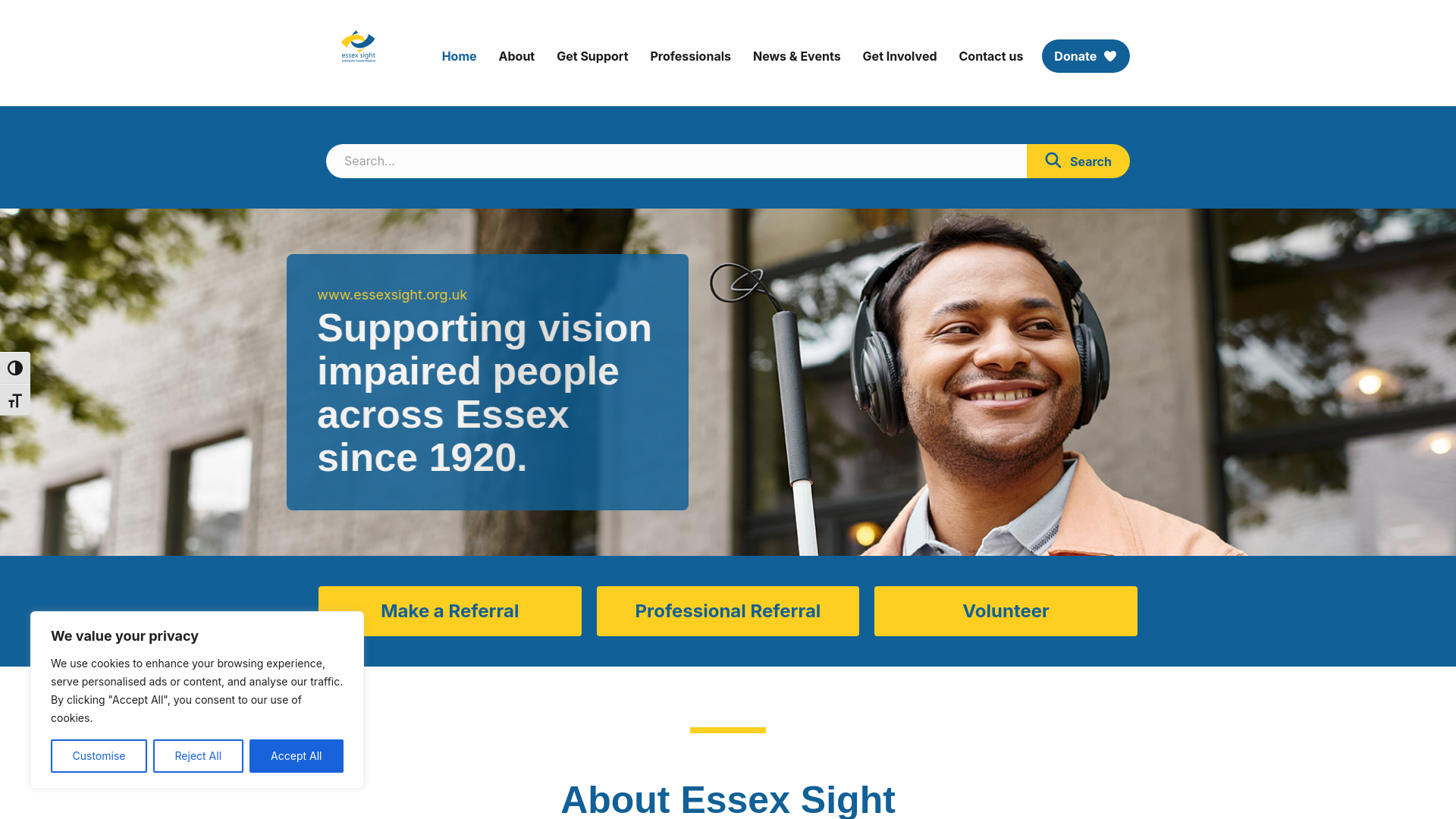 Website screenshot