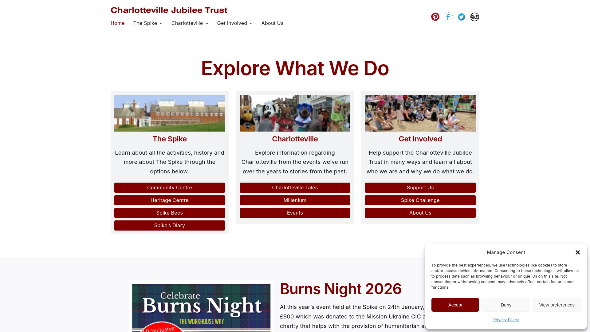 Website screenshot