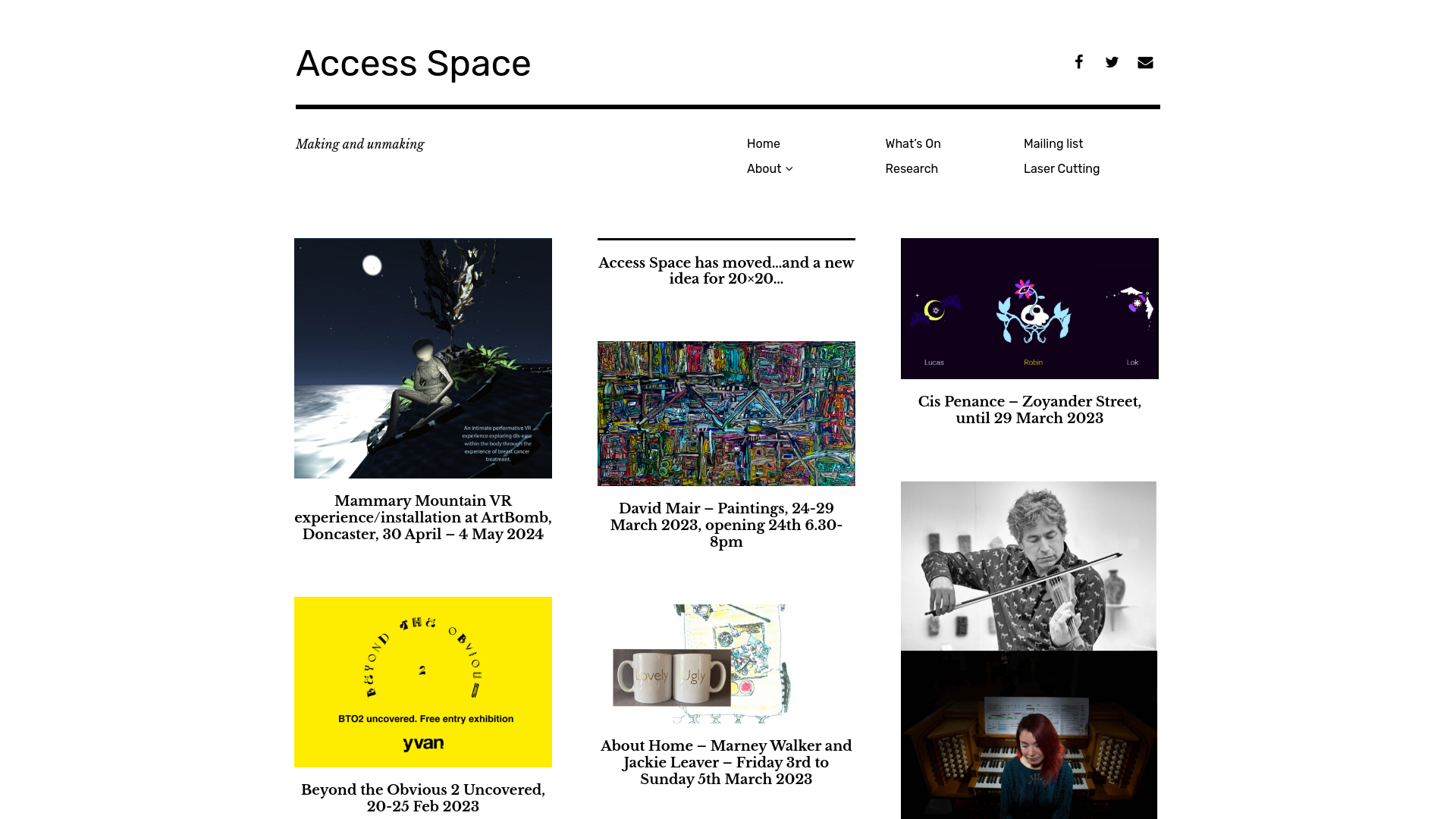 Website screenshot