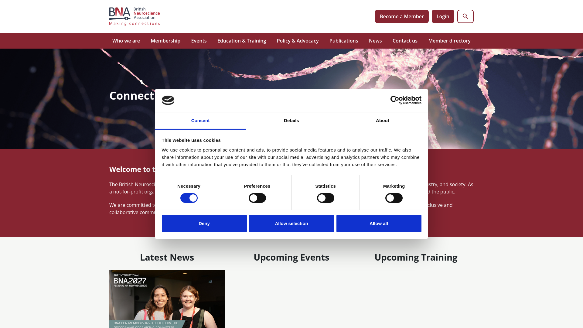 Website screenshot