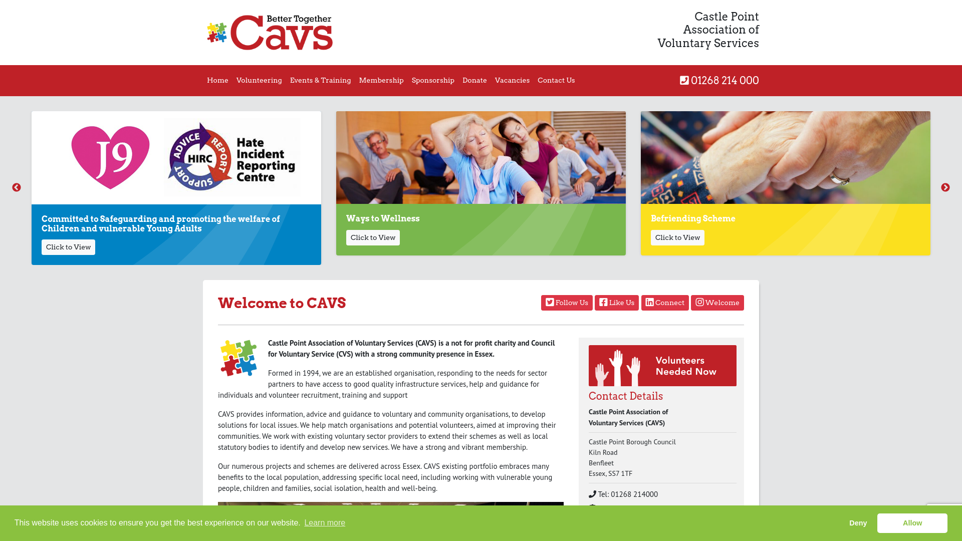 Website screenshot