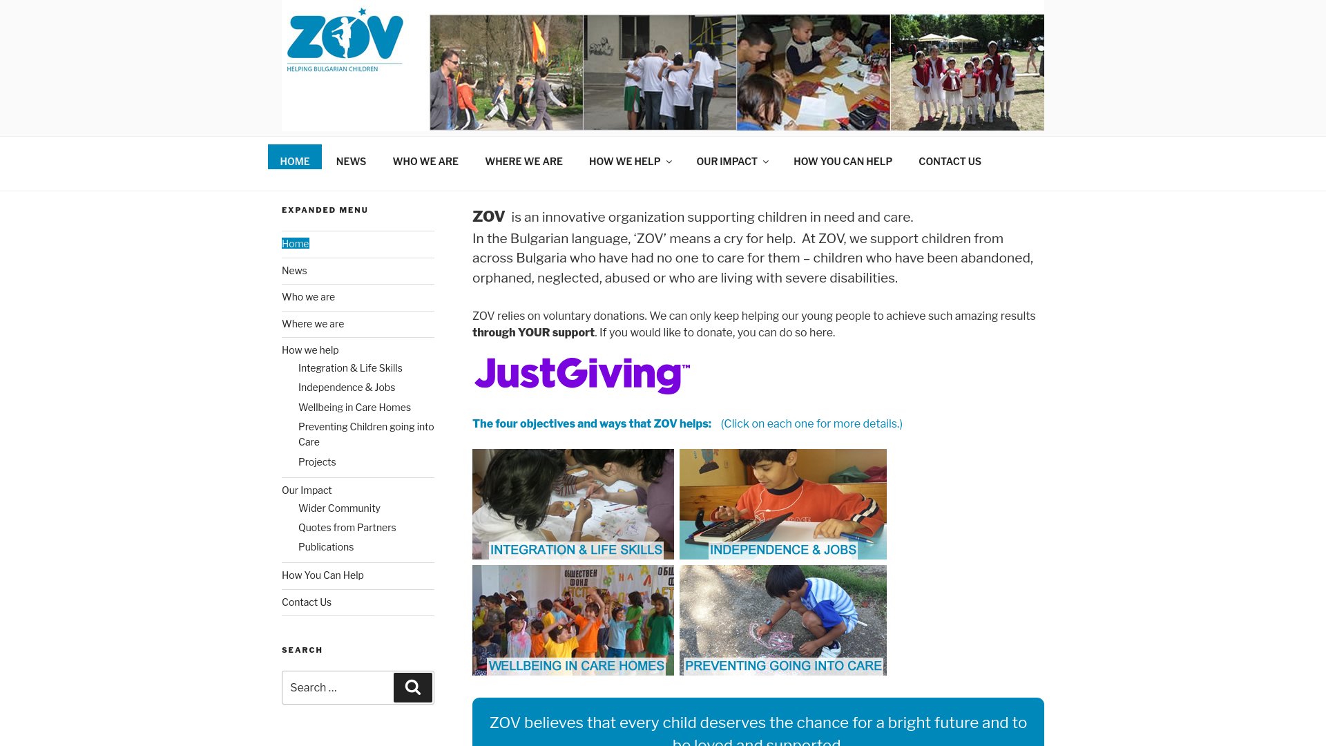 Website screenshot