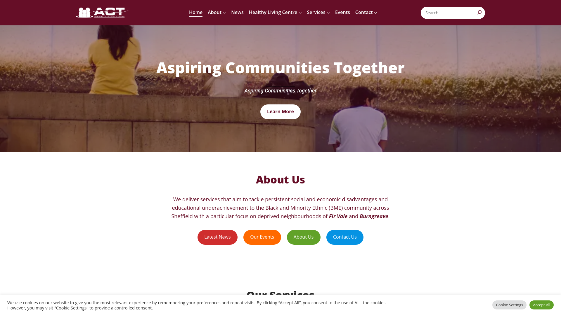 Website screenshot