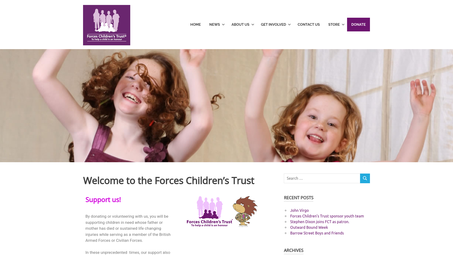 Website screenshot
