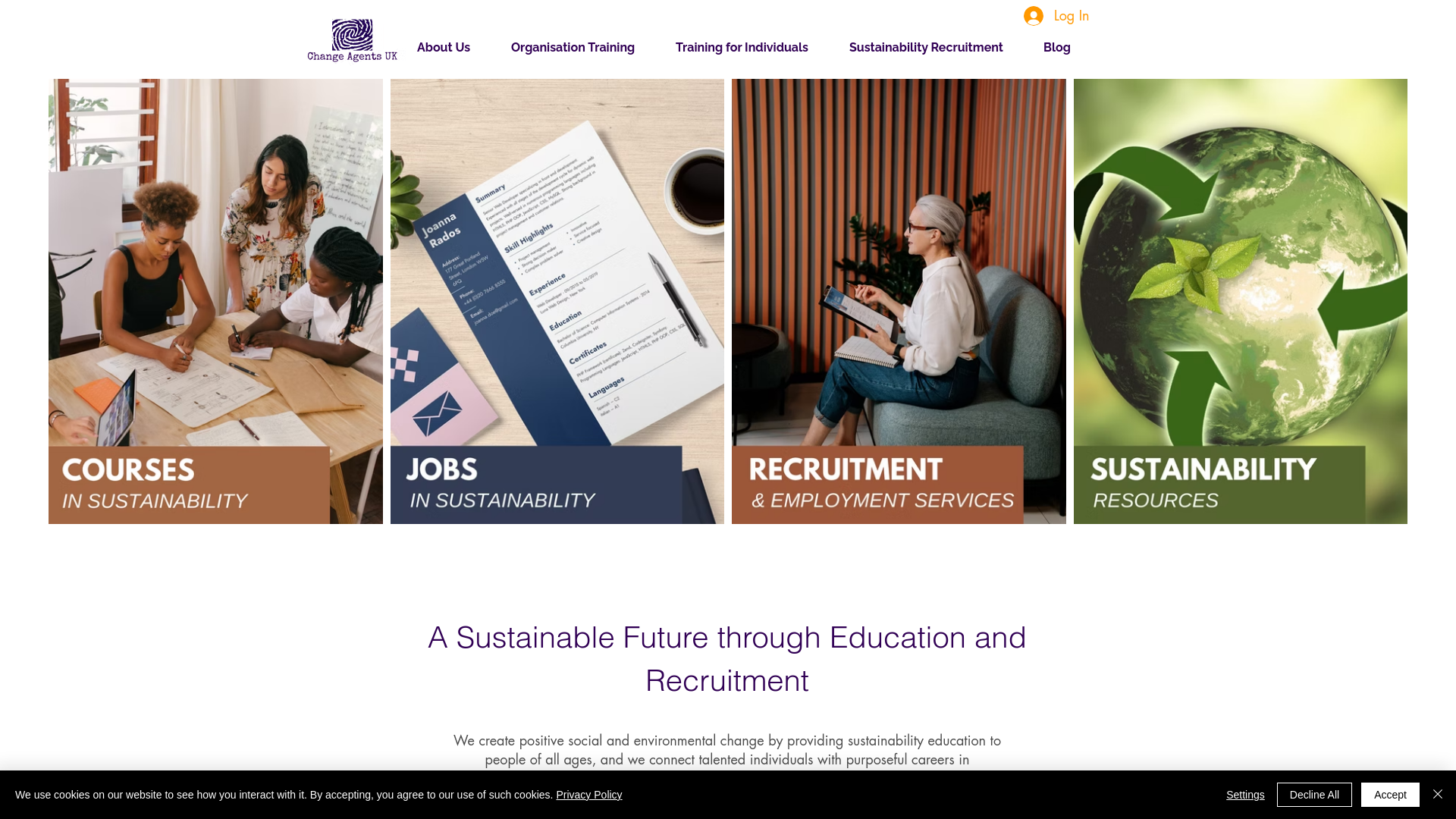 Website screenshot