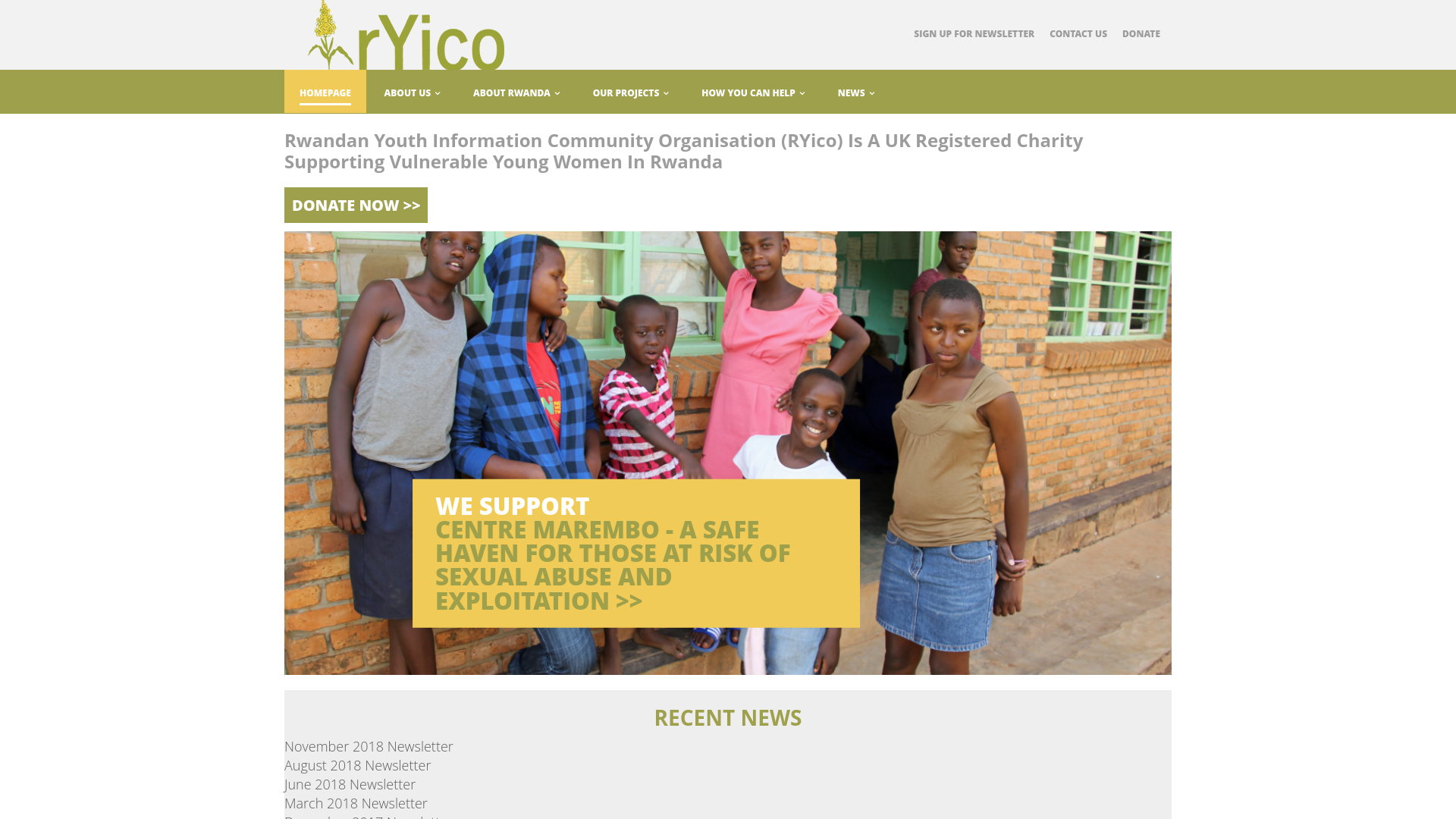 Website screenshot