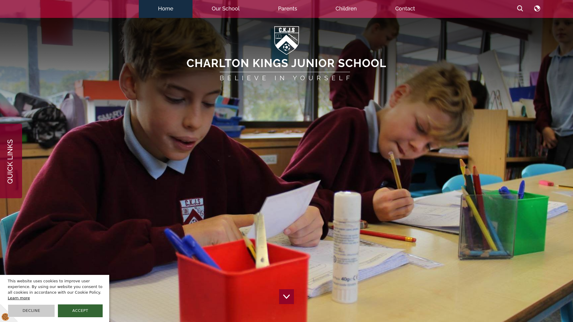 Website screenshot
