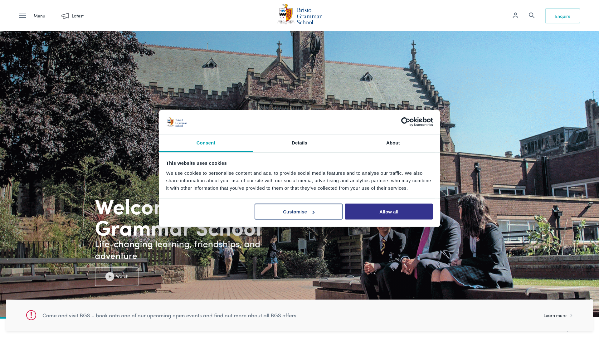 Website screenshot