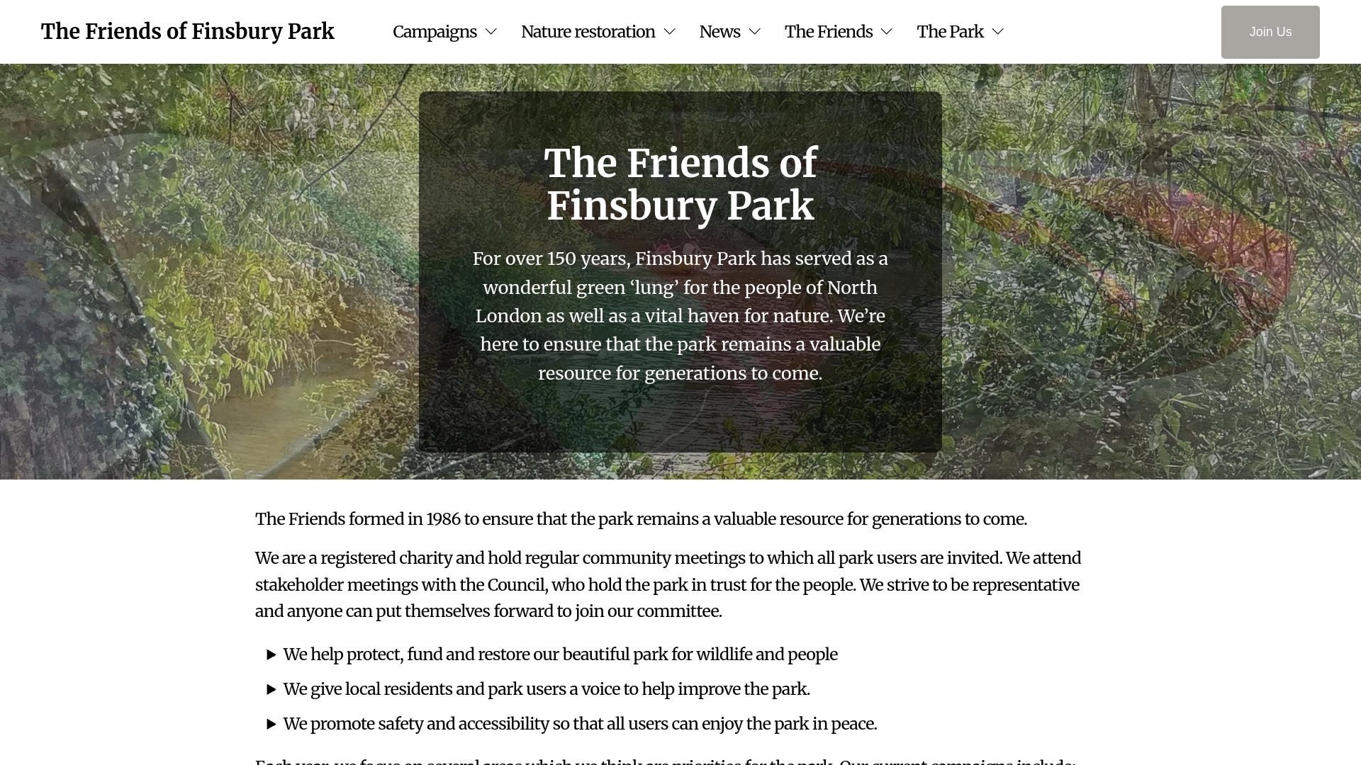 Website screenshot