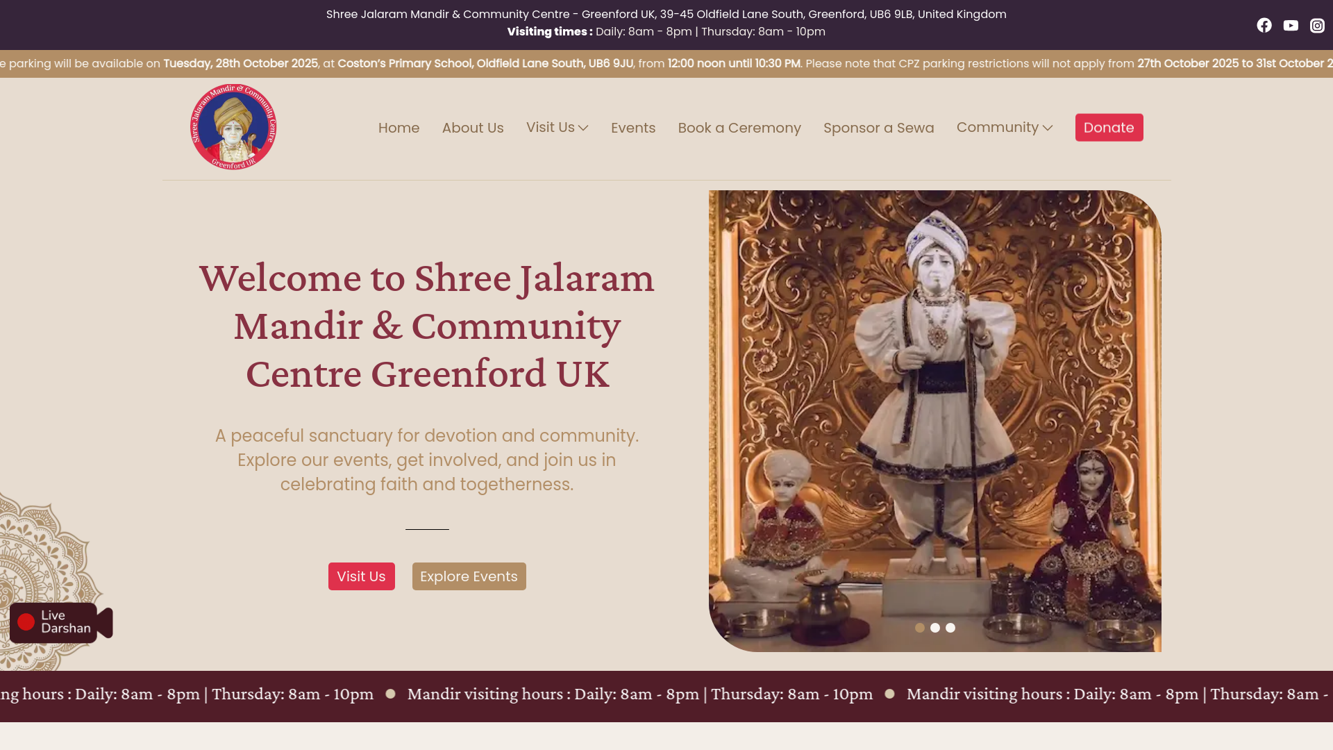 Website screenshot