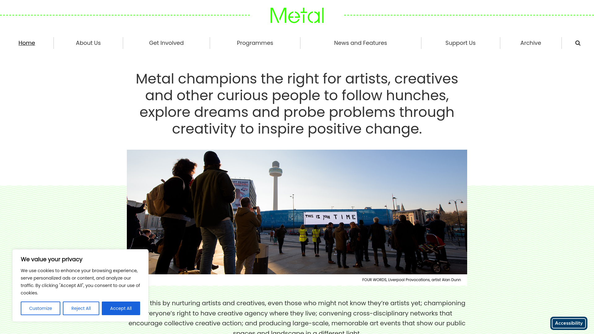 Website screenshot
