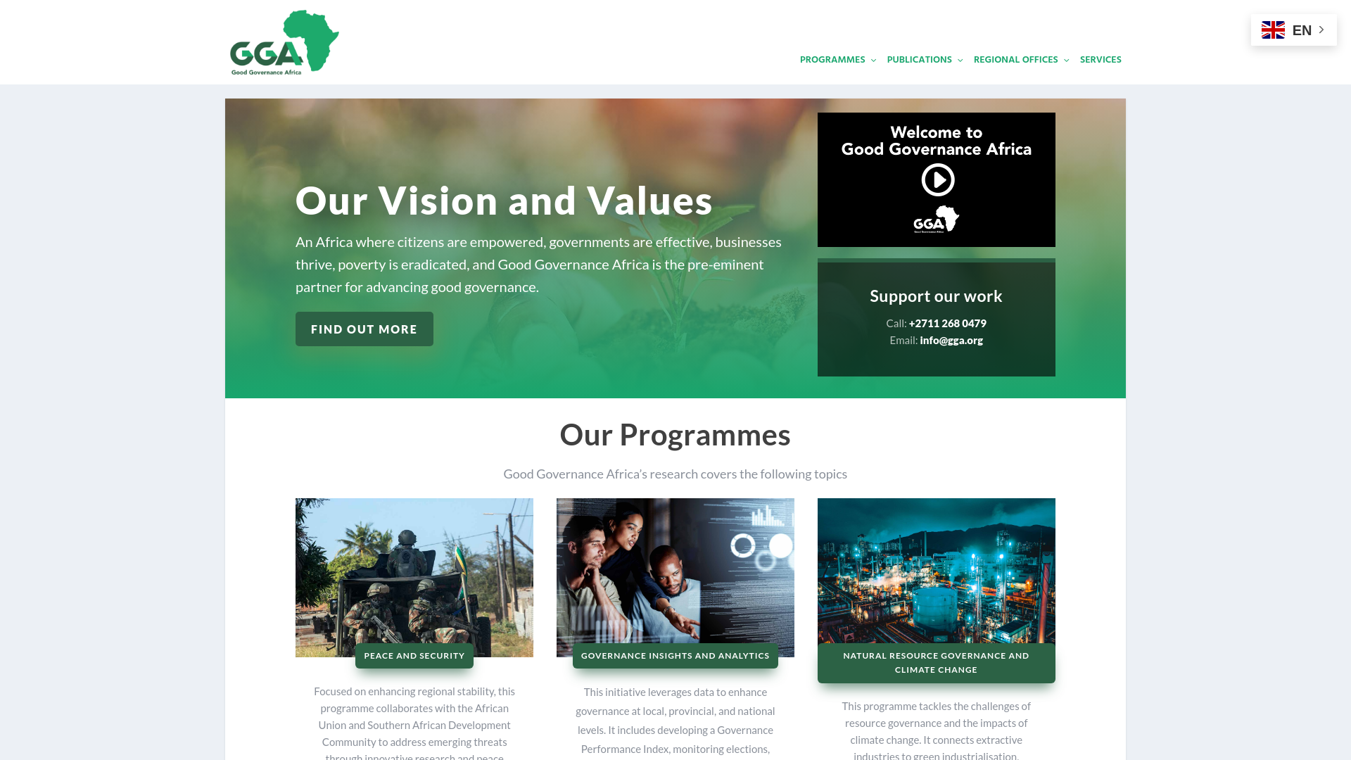 Website screenshot