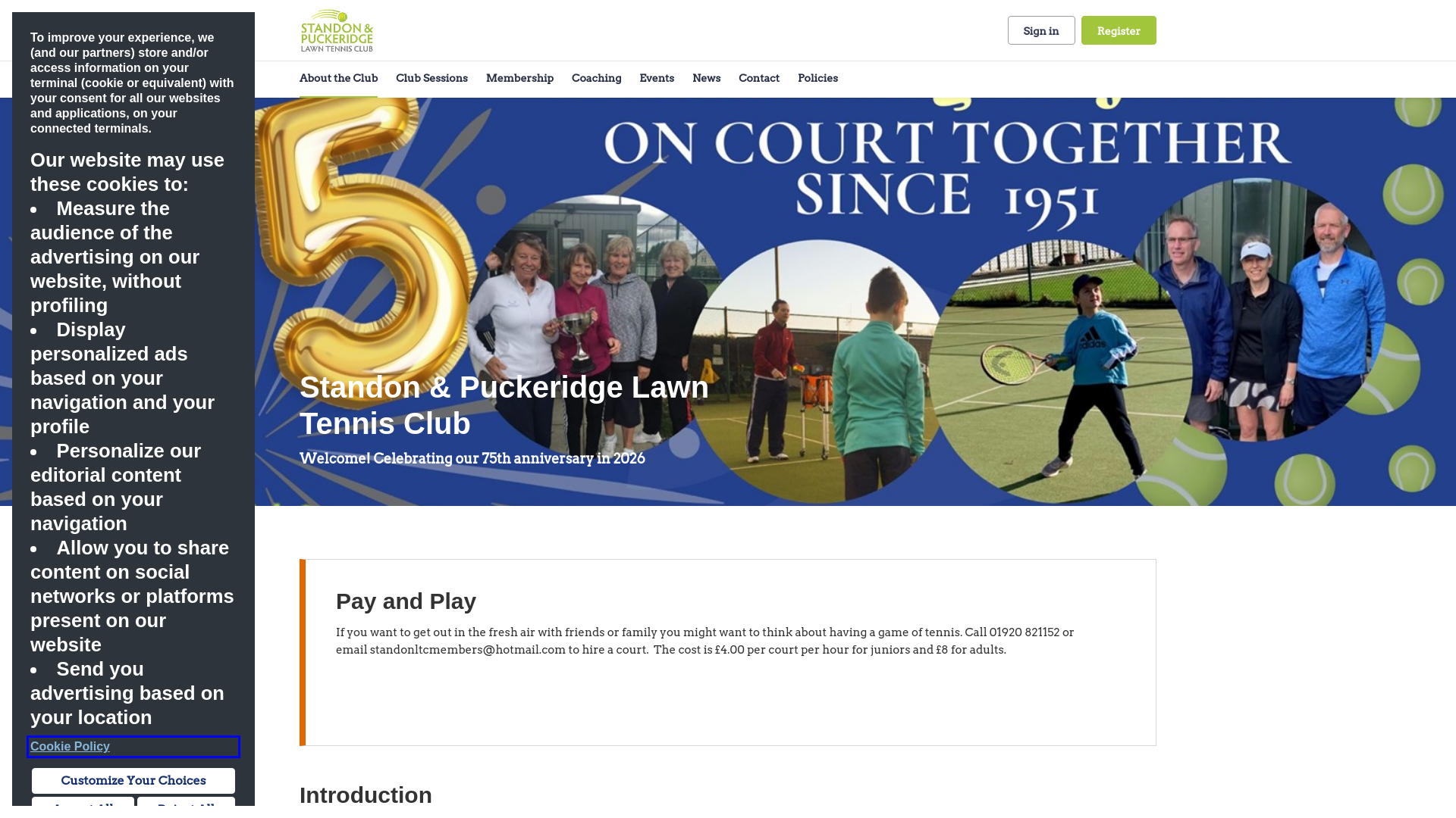 Website screenshot