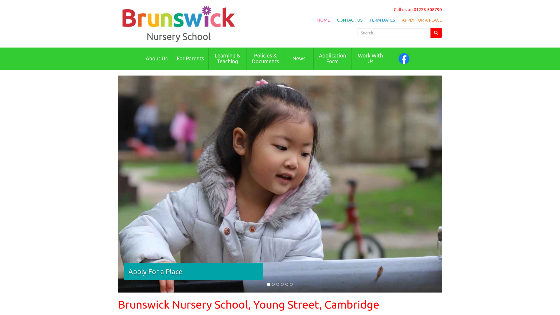 Website screenshot