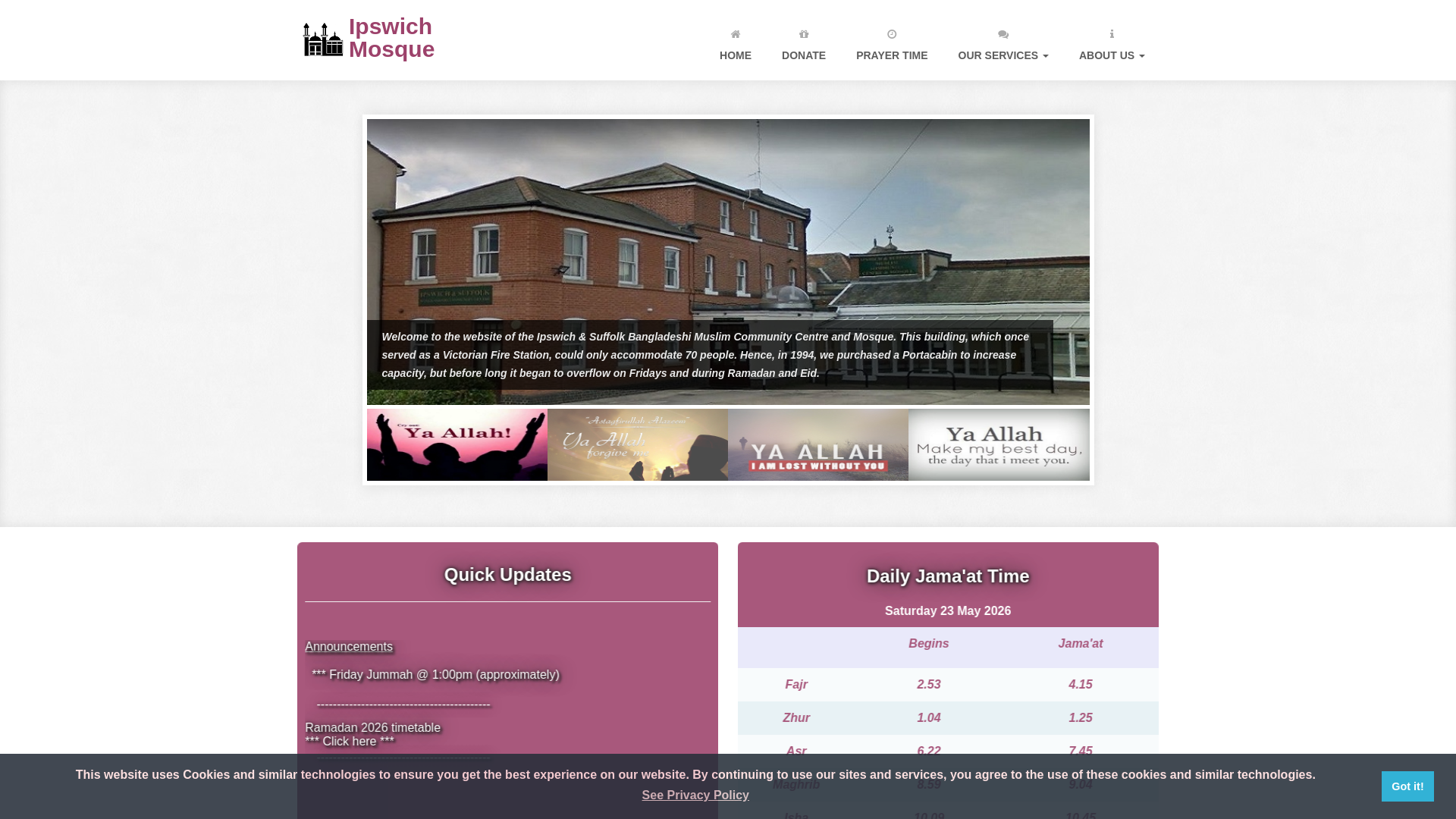 Website screenshot
