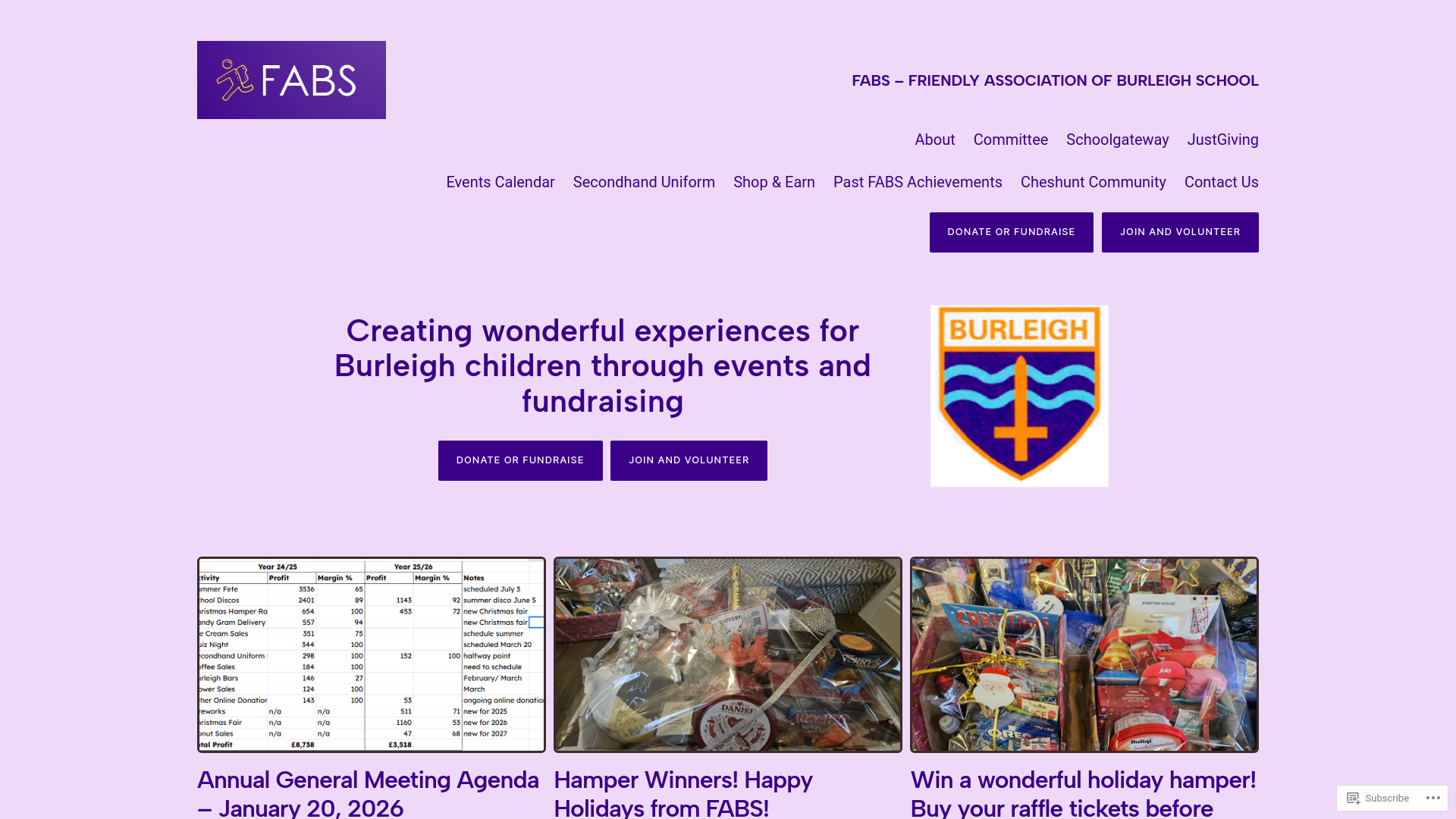 Website screenshot