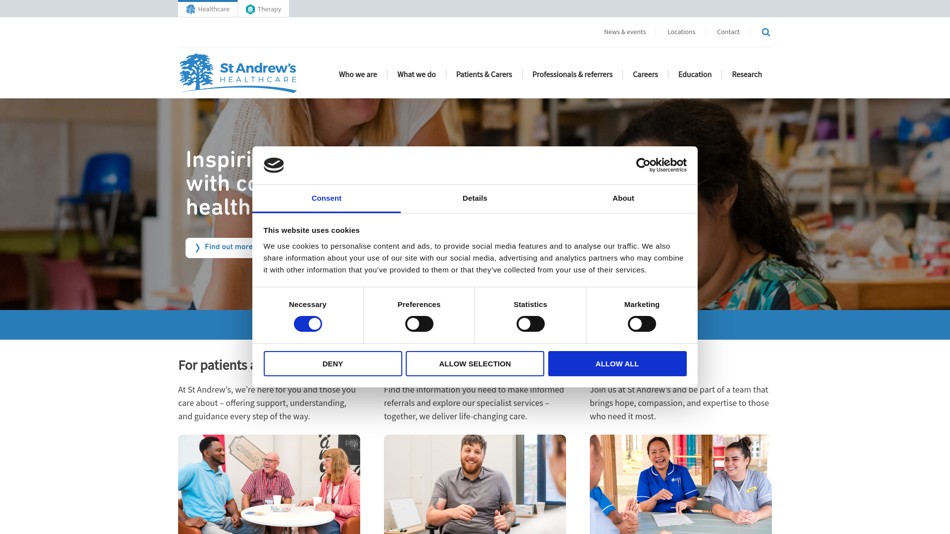 Website screenshot