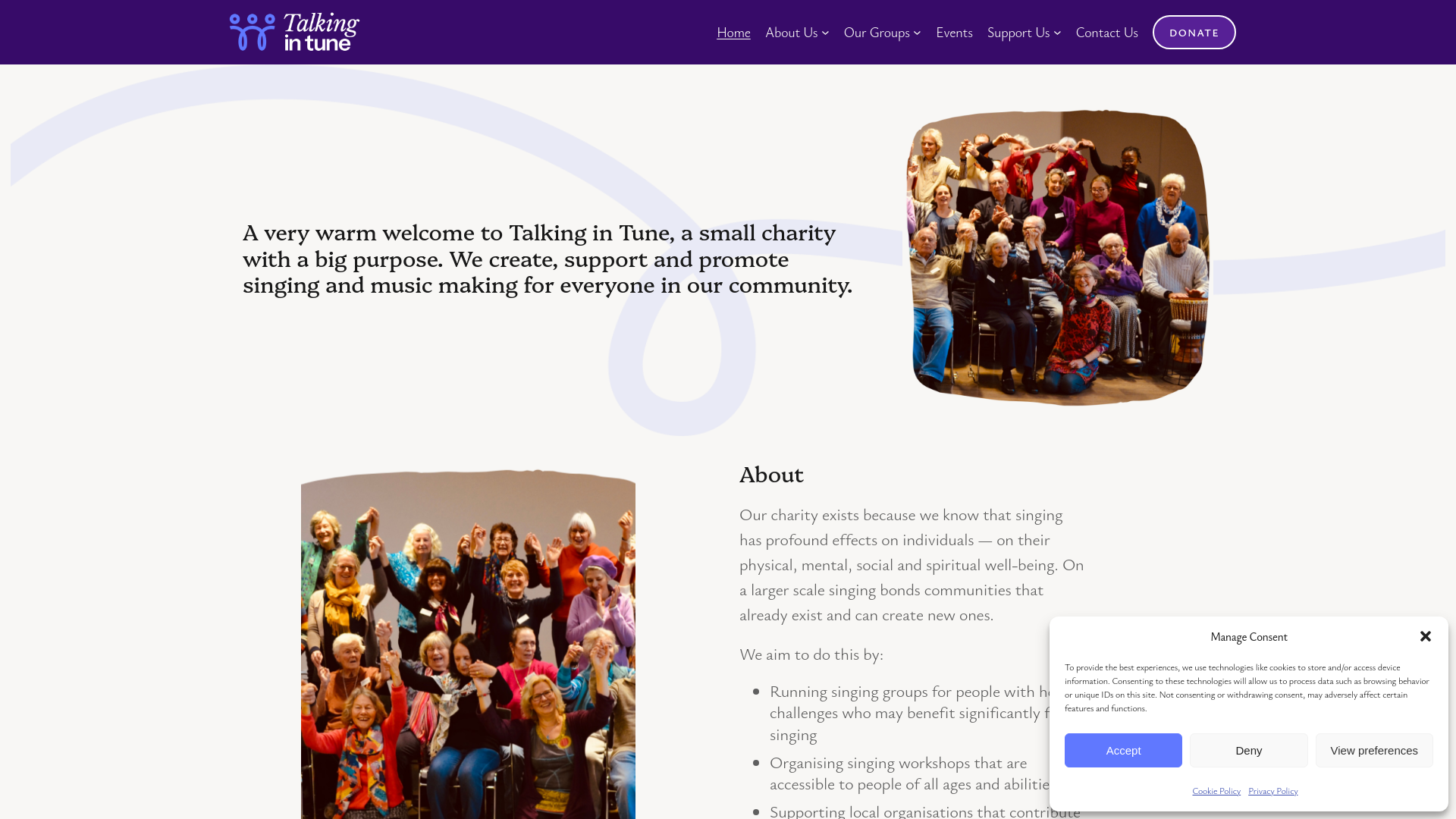 Website screenshot