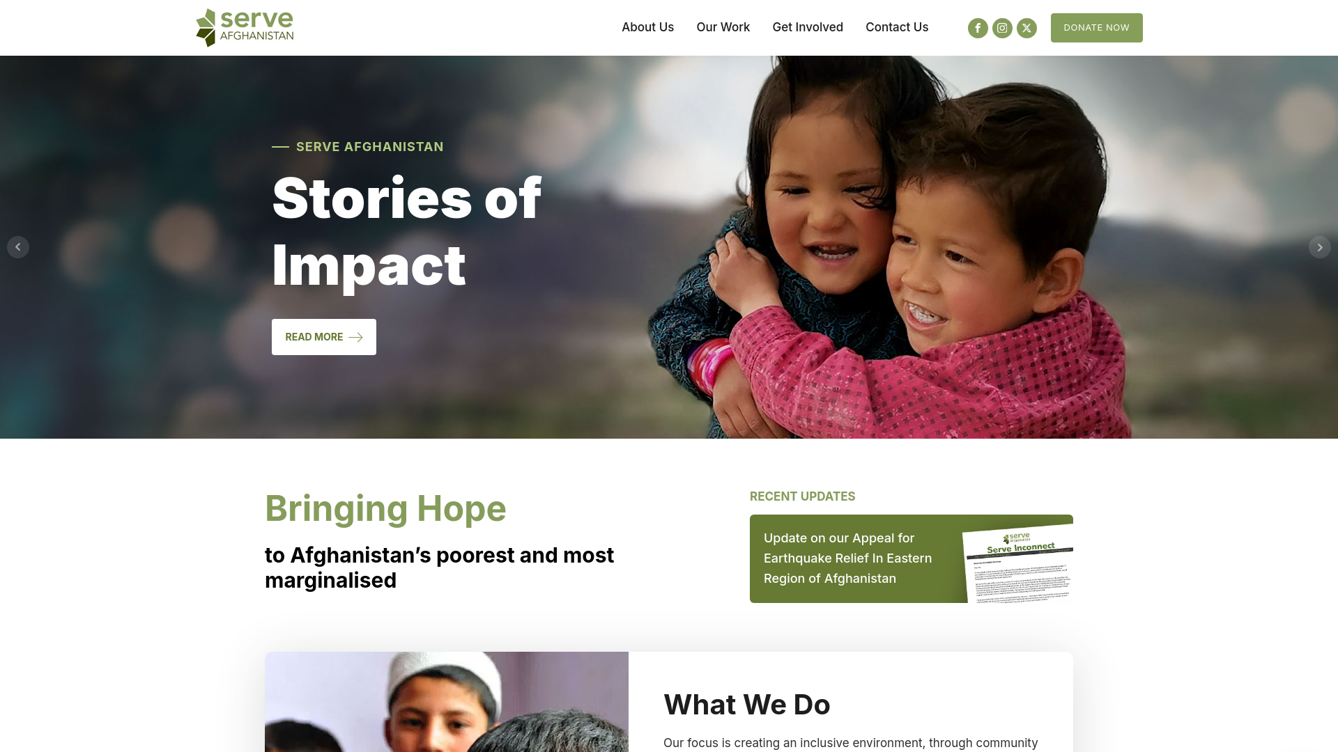 Website screenshot
