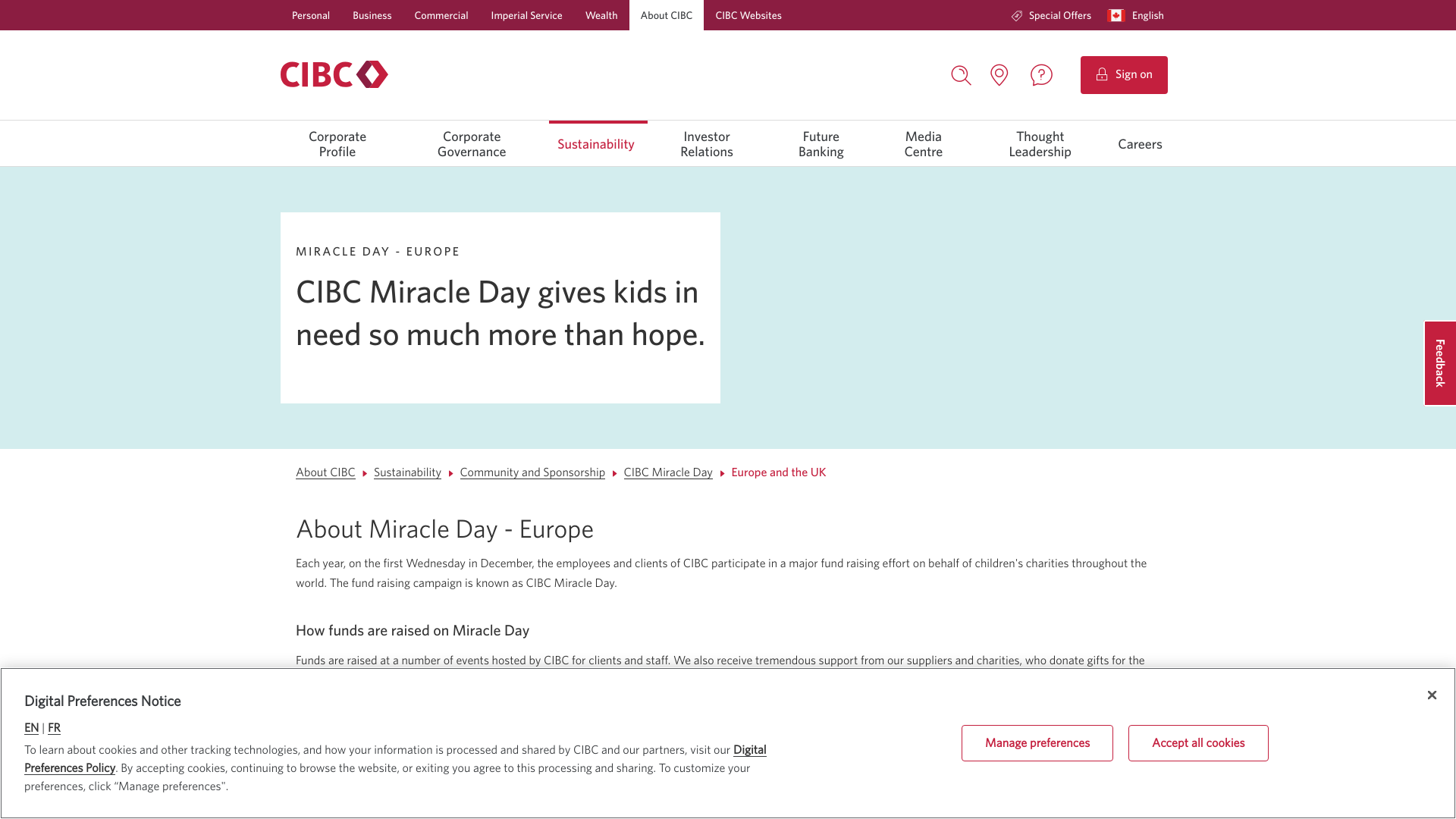 Website screenshot