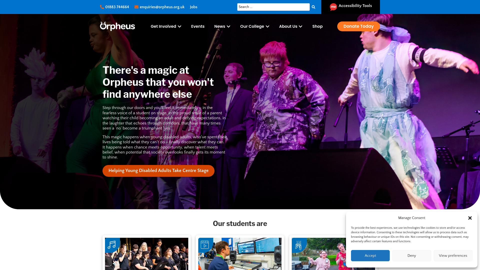 Website screenshot