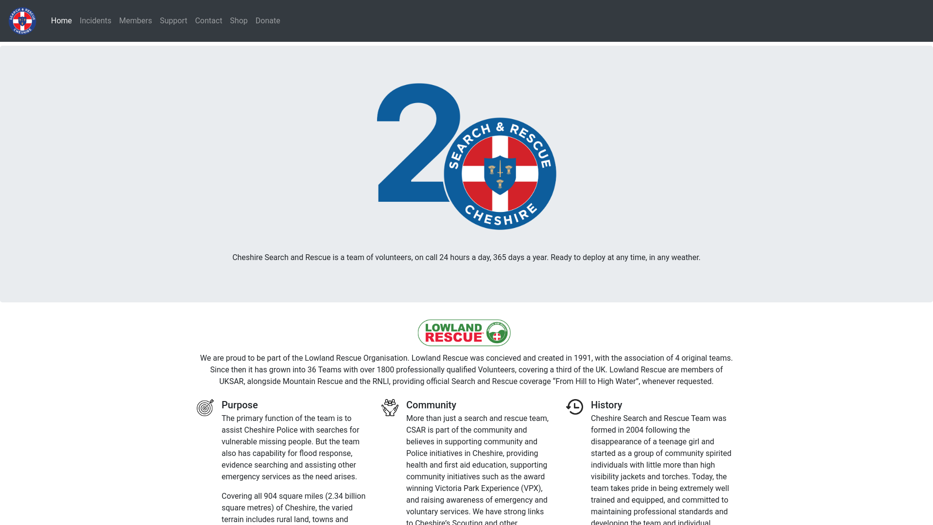 Website screenshot
