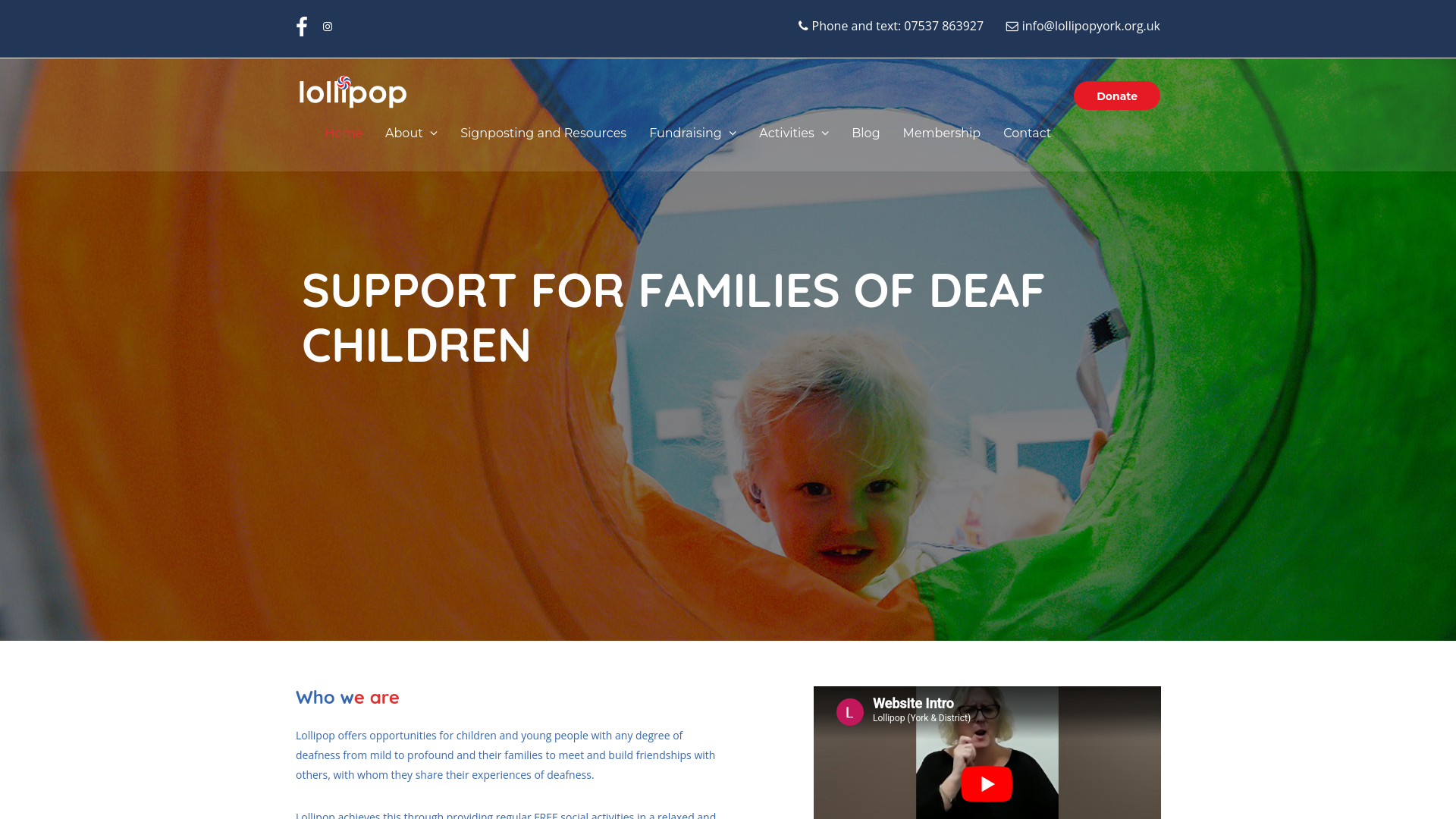 Website screenshot