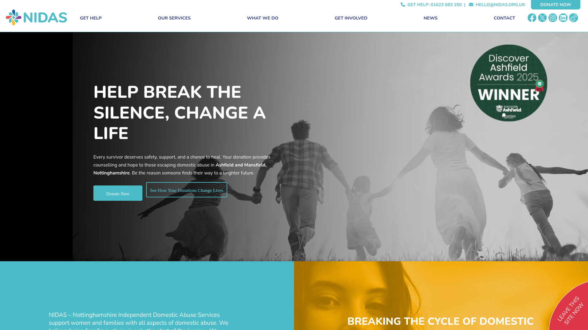 Website screenshot