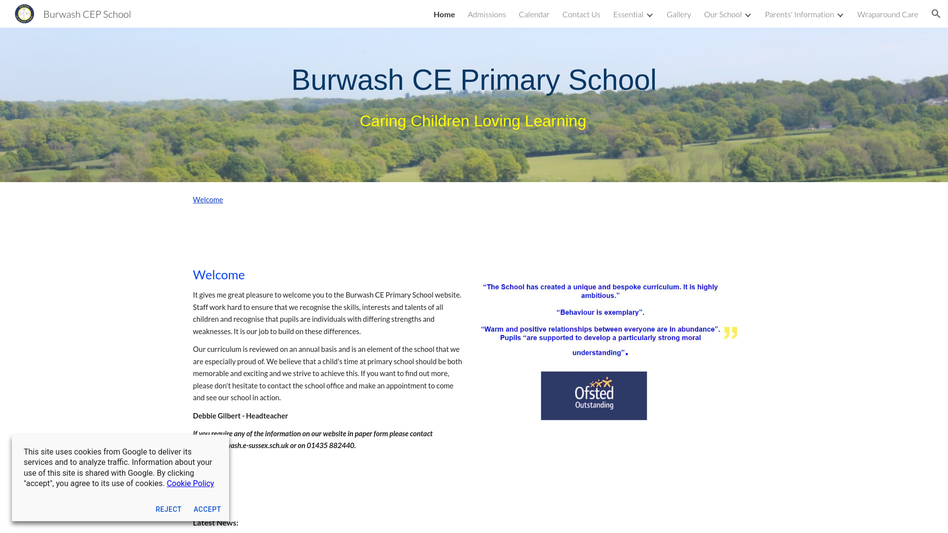 Website screenshot