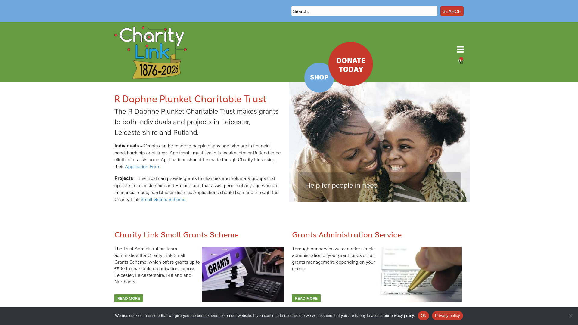 Website screenshot