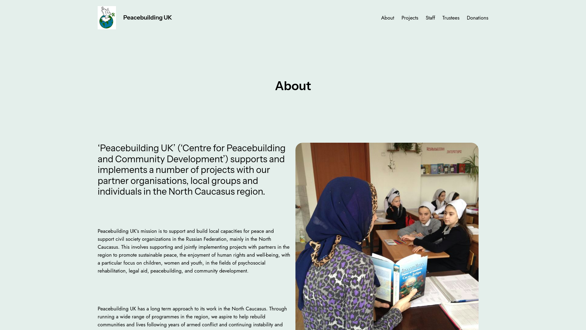 Website screenshot