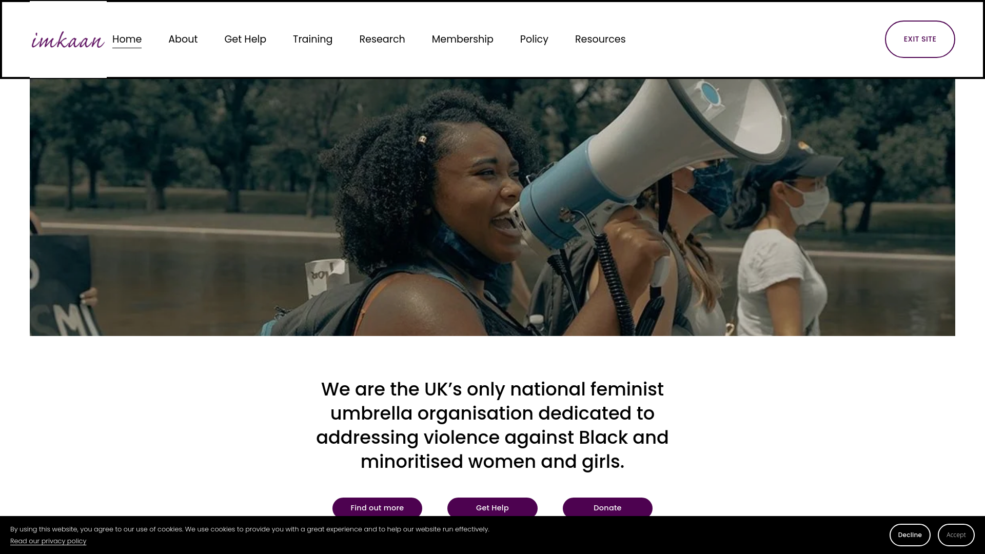 Website screenshot