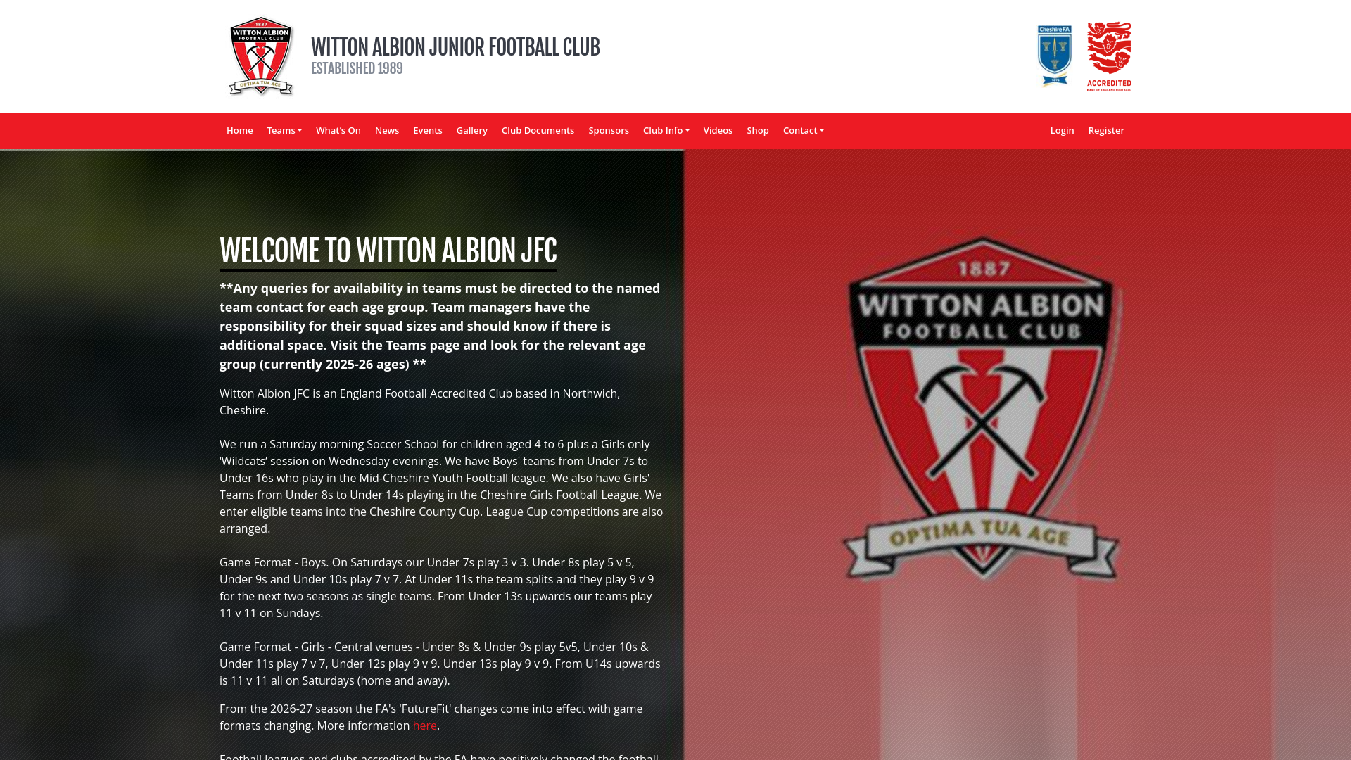 Website screenshot