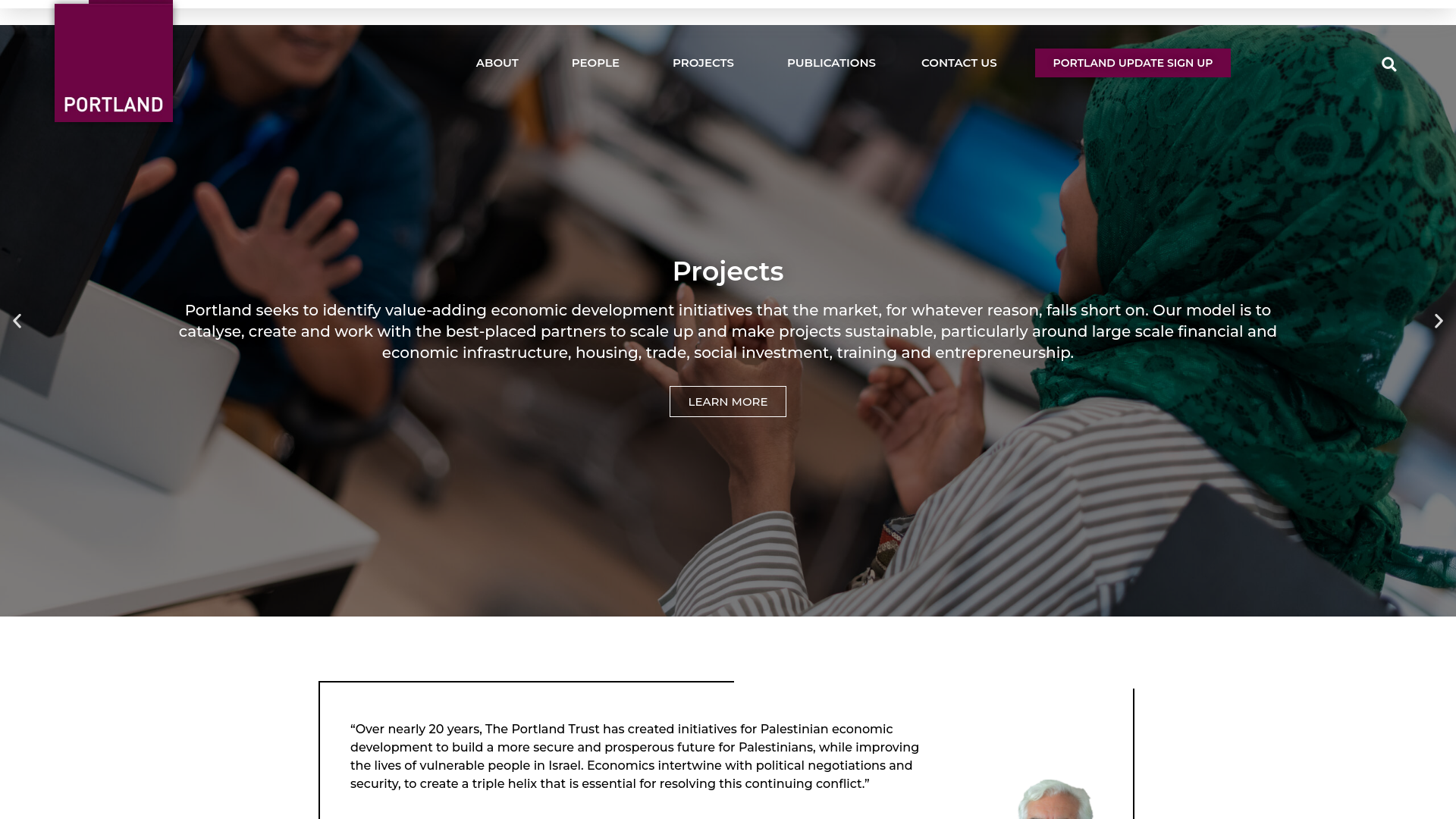 Website screenshot