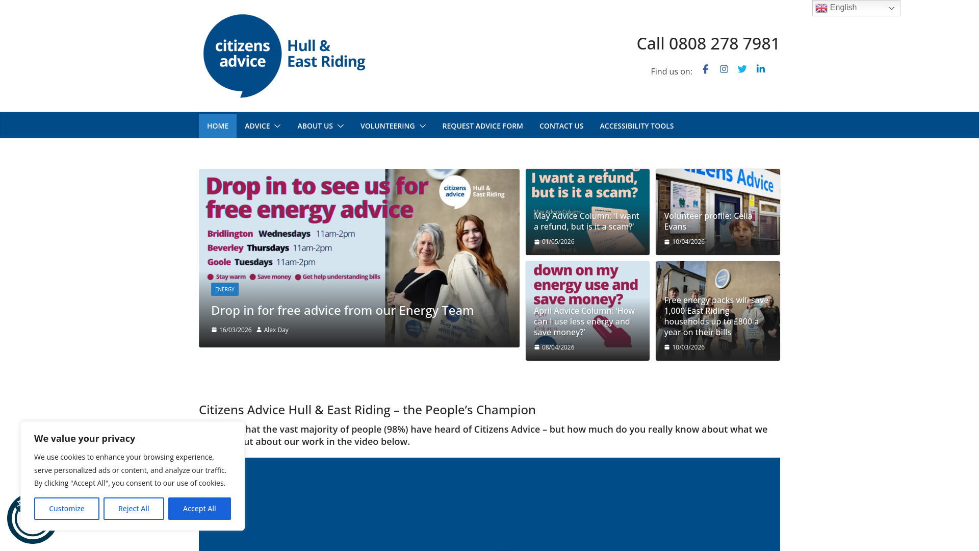 Website screenshot