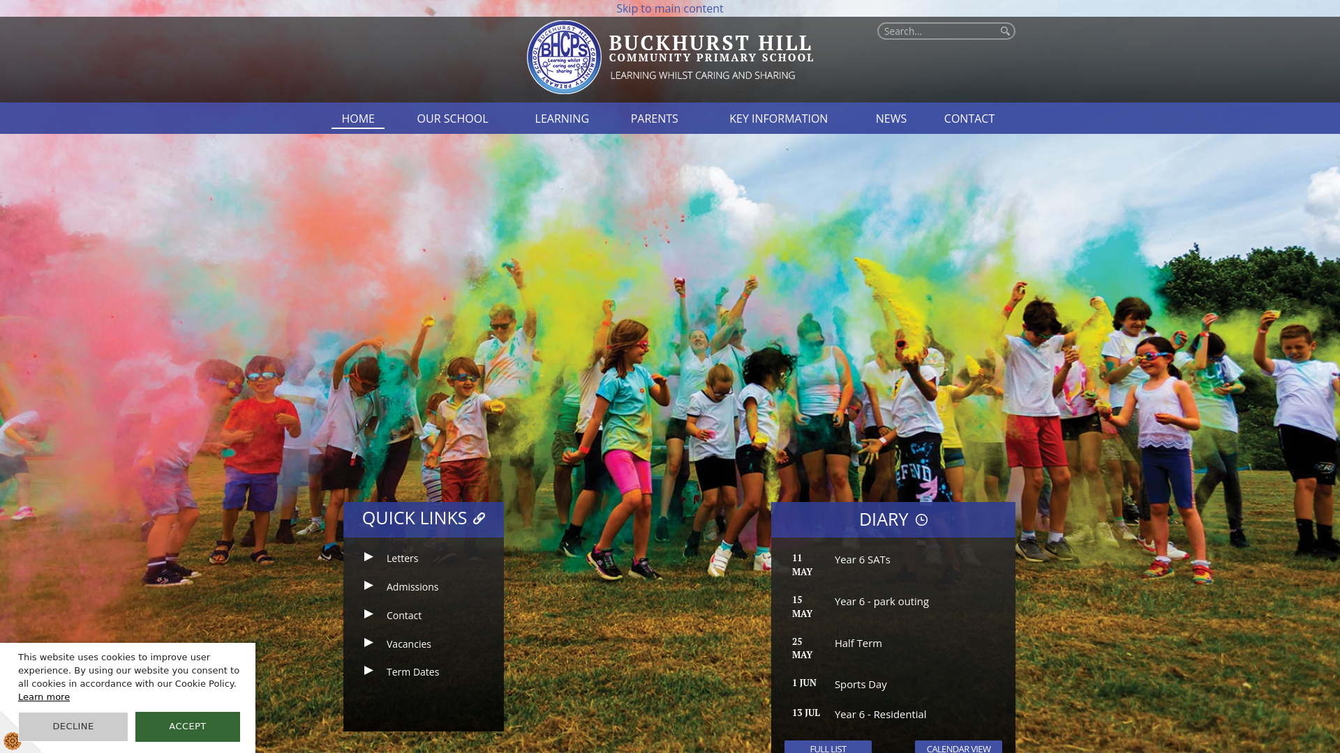 Website screenshot