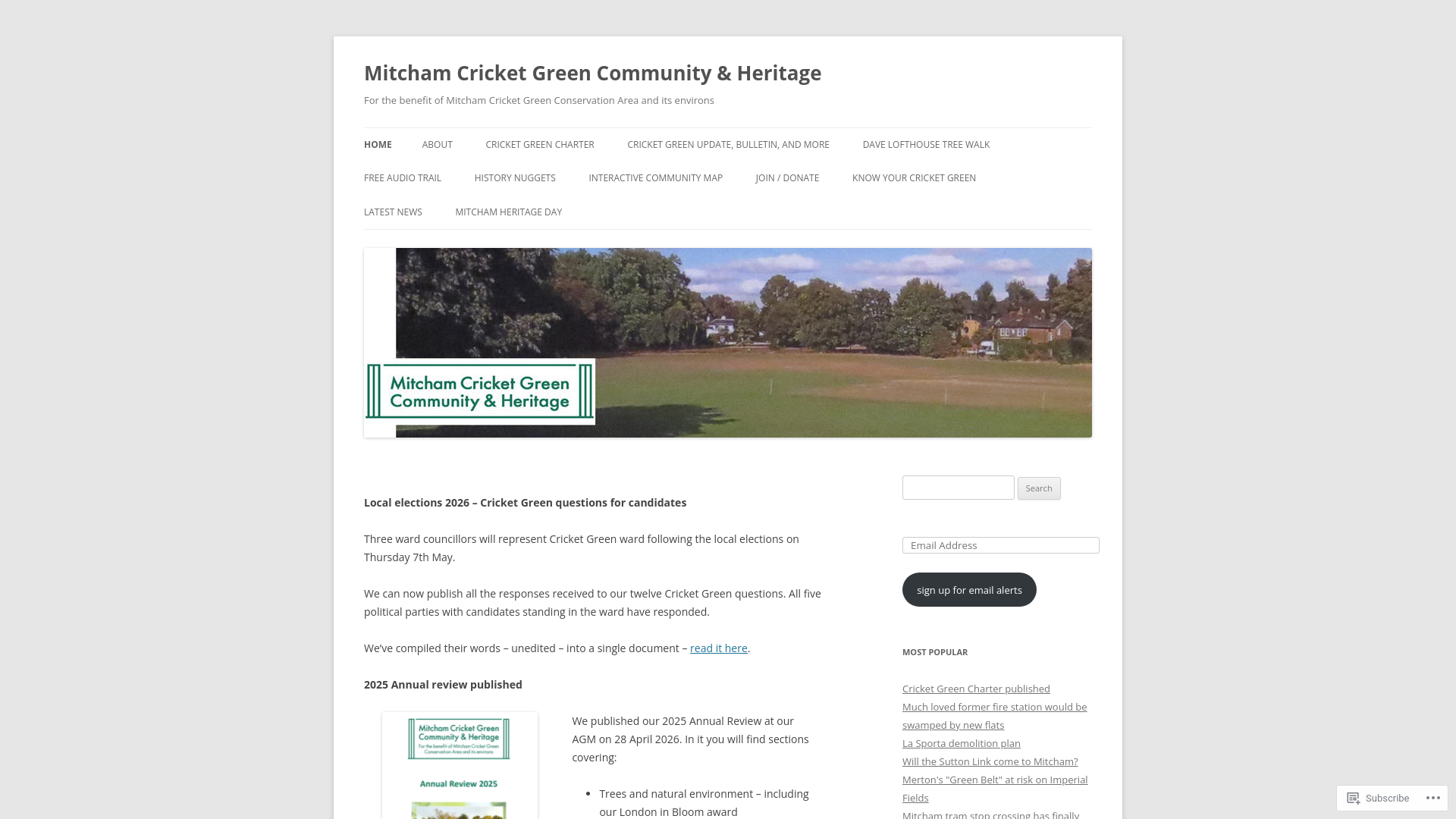 Website screenshot