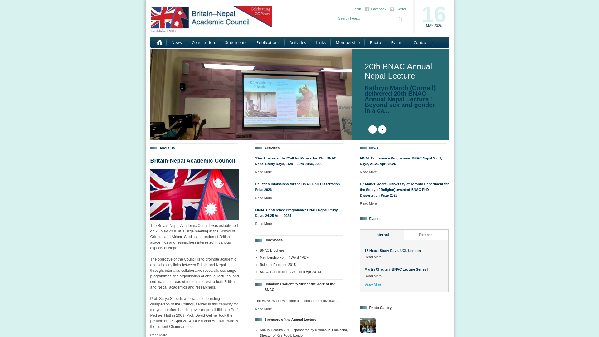 Website screenshot