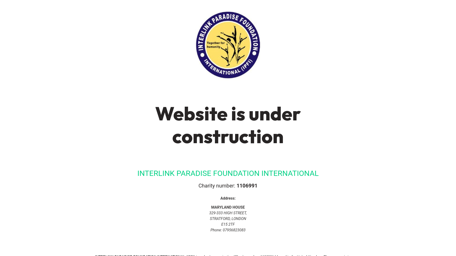 Website screenshot