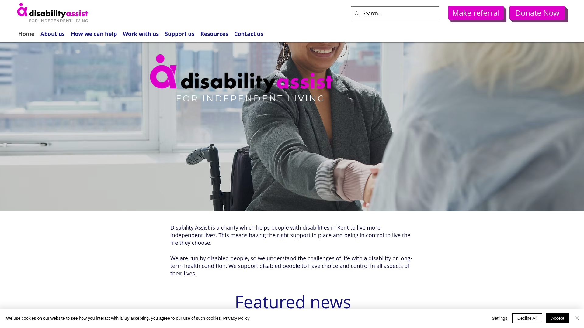 Website screenshot