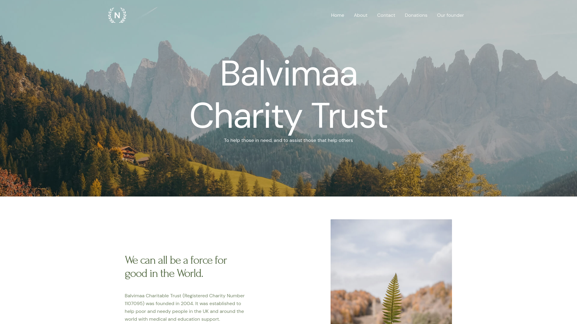 Website screenshot